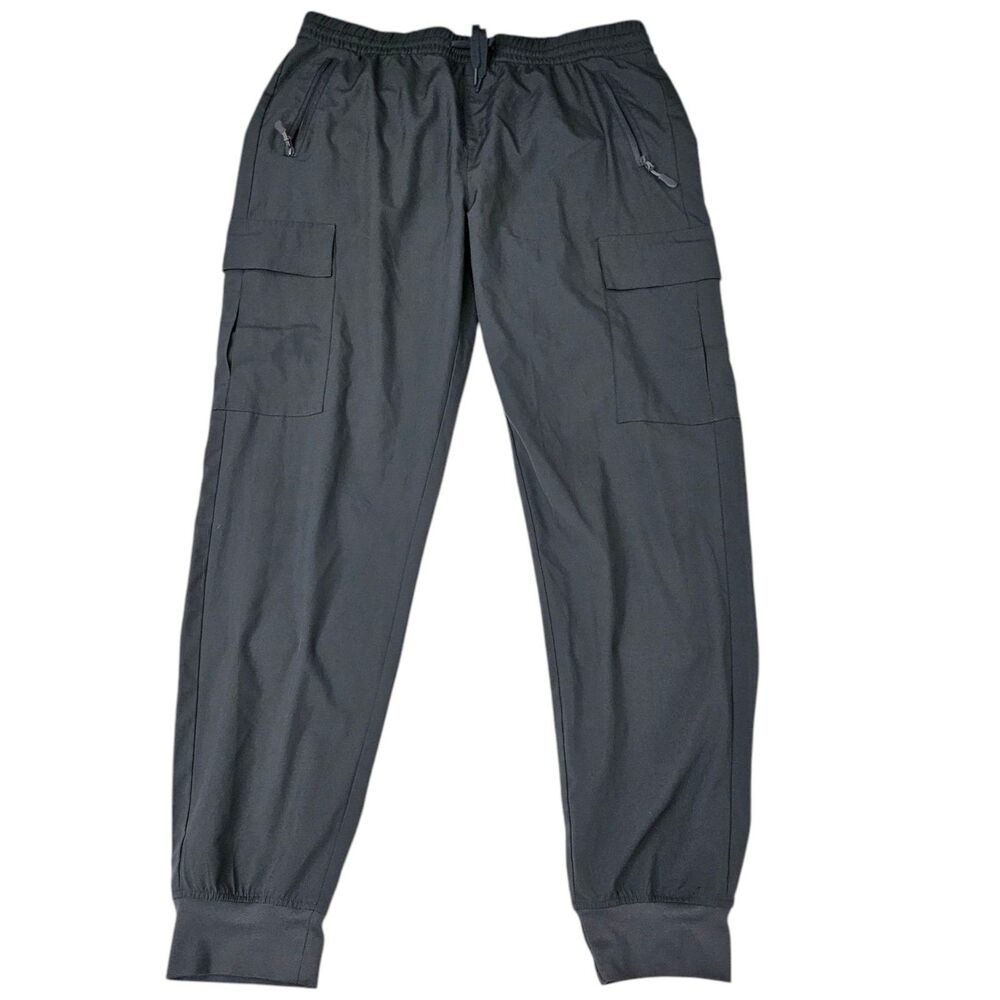 Libin Joggers Womens XL Gray Cargo Pants‎ Pull On Stretch Athleisure Hiking